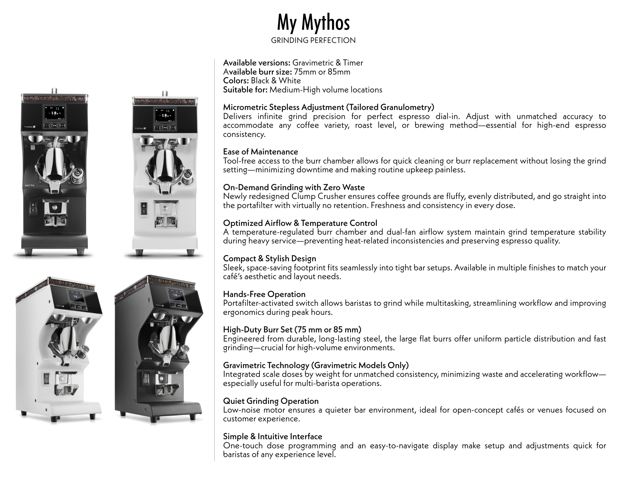 My Mythos Product Sheet